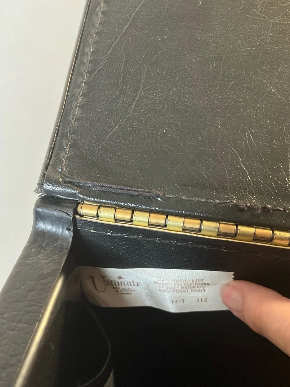 Classic Black Catalog Case with Gold Hardware